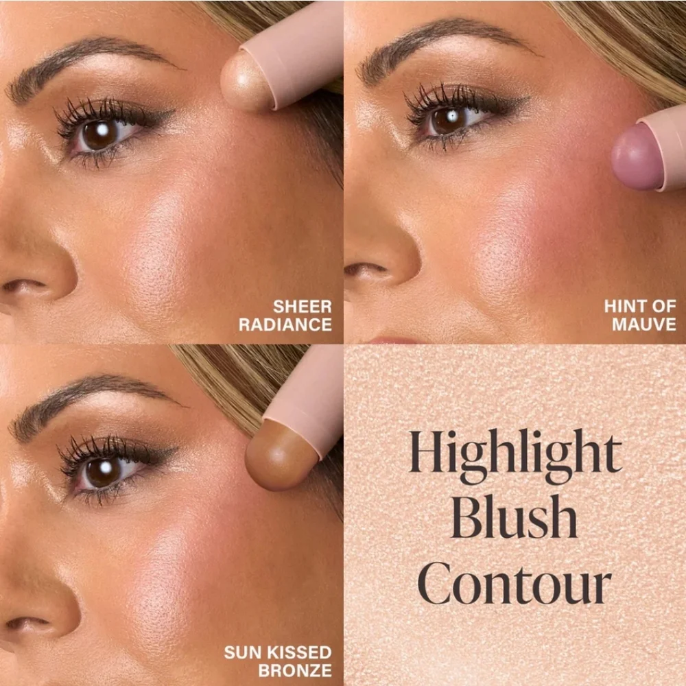 🌺Mally Oh So Rosy Cream Blush Shimmer, Shape Glow Plus Face Defining Stick